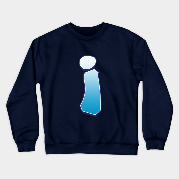 i - Blue Crewneck Sweatshirt by Dmitri